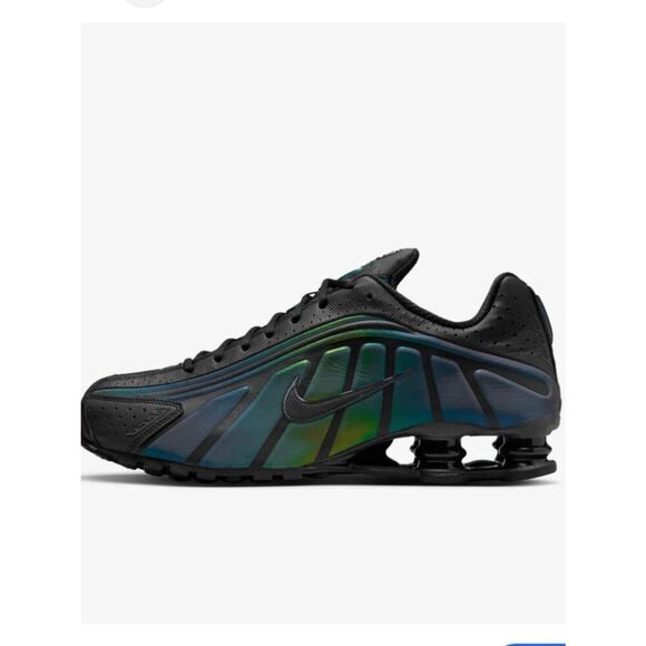 Nike Other - Nike Men’s Black Iridescent Green-Purple Shox Runner Size 8